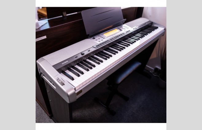 Used Casio PX410R Silver Home Stand Digital Piano Complete Package (SN:8009080R) - Image 4